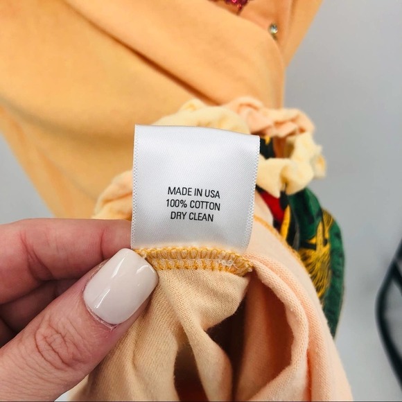 COLLINA STRADA Upcycled Hand Dyed Hand Embellished T-Shirt Dress Size Medium - Picture 11 of 16